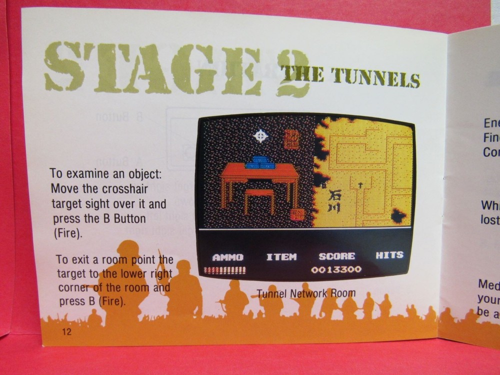 PLATOON Instruction Manual - No Game NES Nintendo