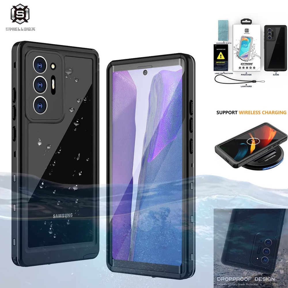 For Samsung Galaxy Note20 Case Waterproof Shockproof Cover with Screen Protector