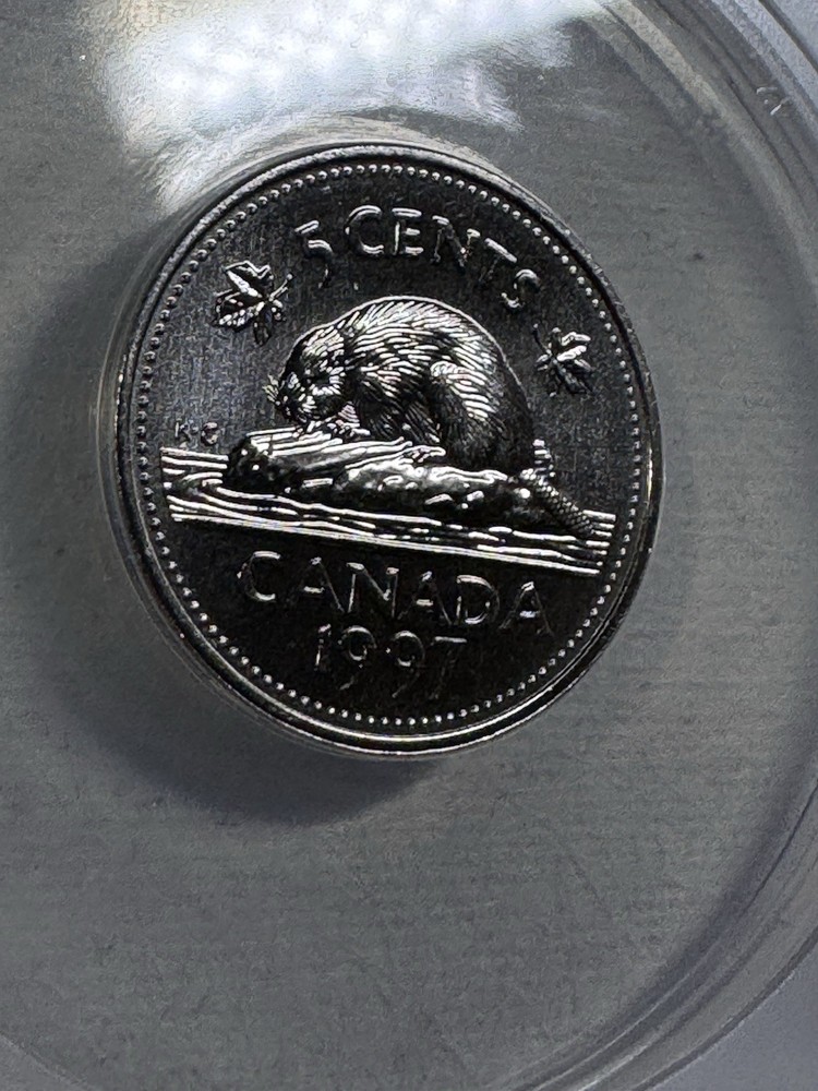 1997 Canada 5 Cents Graded MS 68 by ANACS