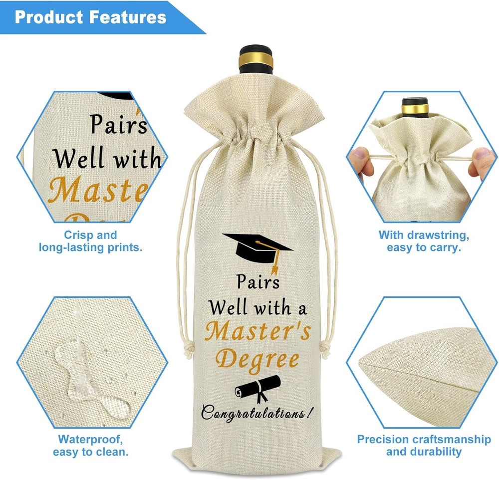 Master's Degree Graduation Wine Master's Gift(Style 1)