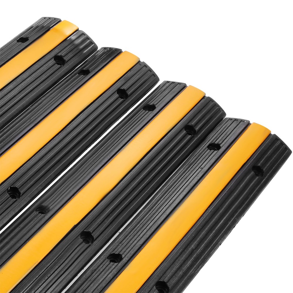 4 Pack Heavy Duty Cable Protector Ramps 22046 LBS Load Capacity Driveway