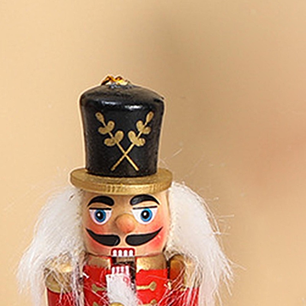 Christmas Nutcracker Ornaments Set Countertop Crafts Wood Nutcracker Figures
