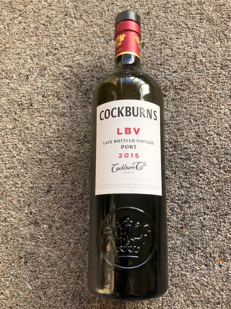 Cockburns LVB 2015 Empty Bottle With Cork Top