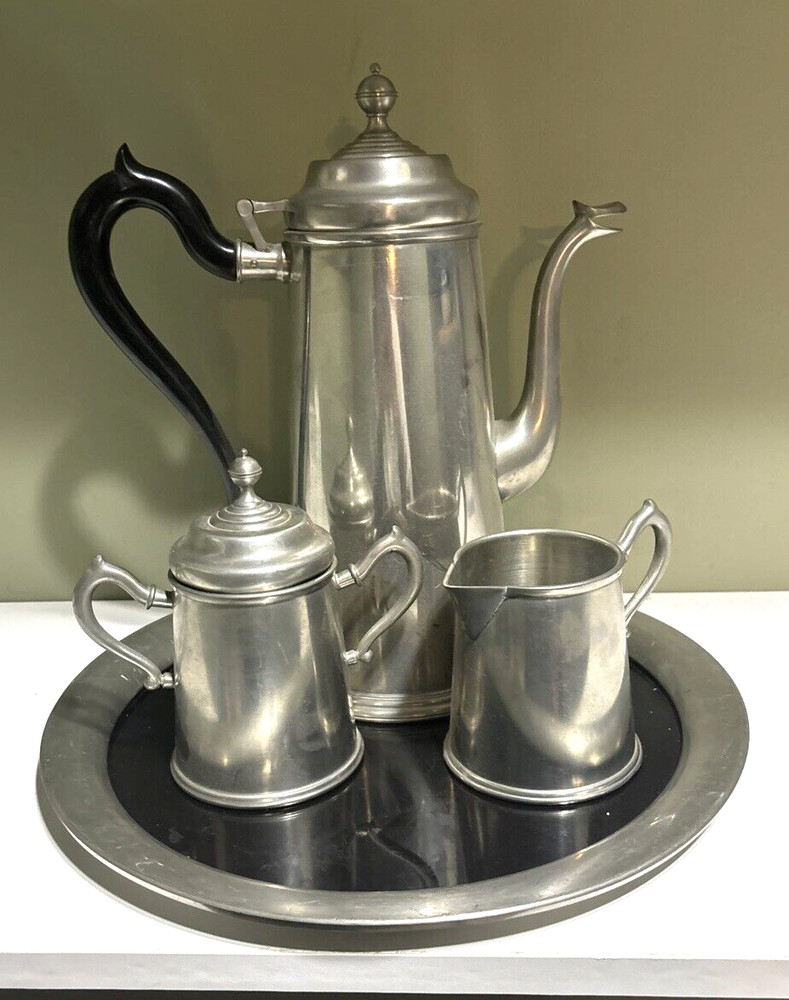 International Silver Co Pewter Tea Set