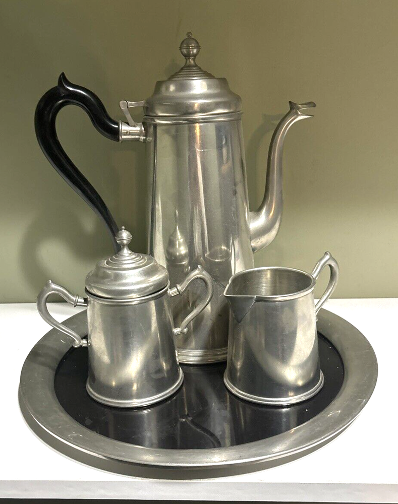 International Silver Co Pewter Tea Set