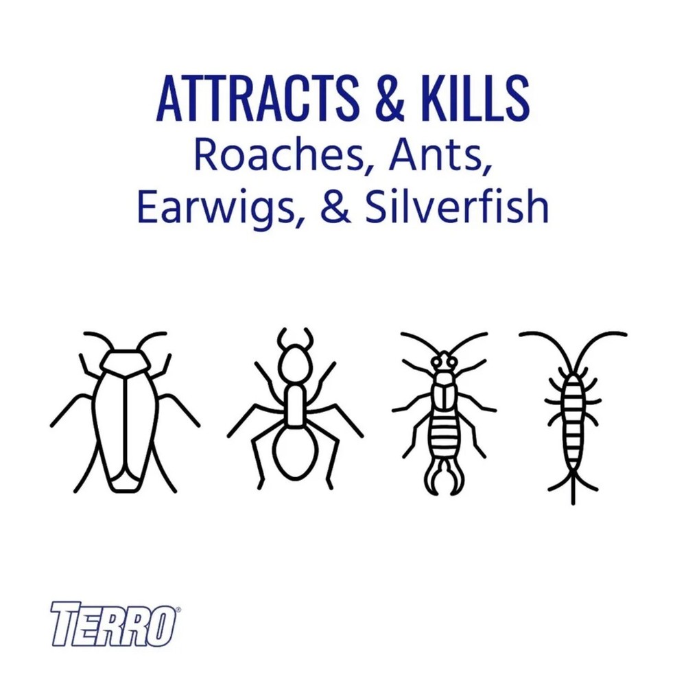 🔥TERRO Roach Bait Powder + Applicator Kills Cockroach Ants Earwigs Silverfish