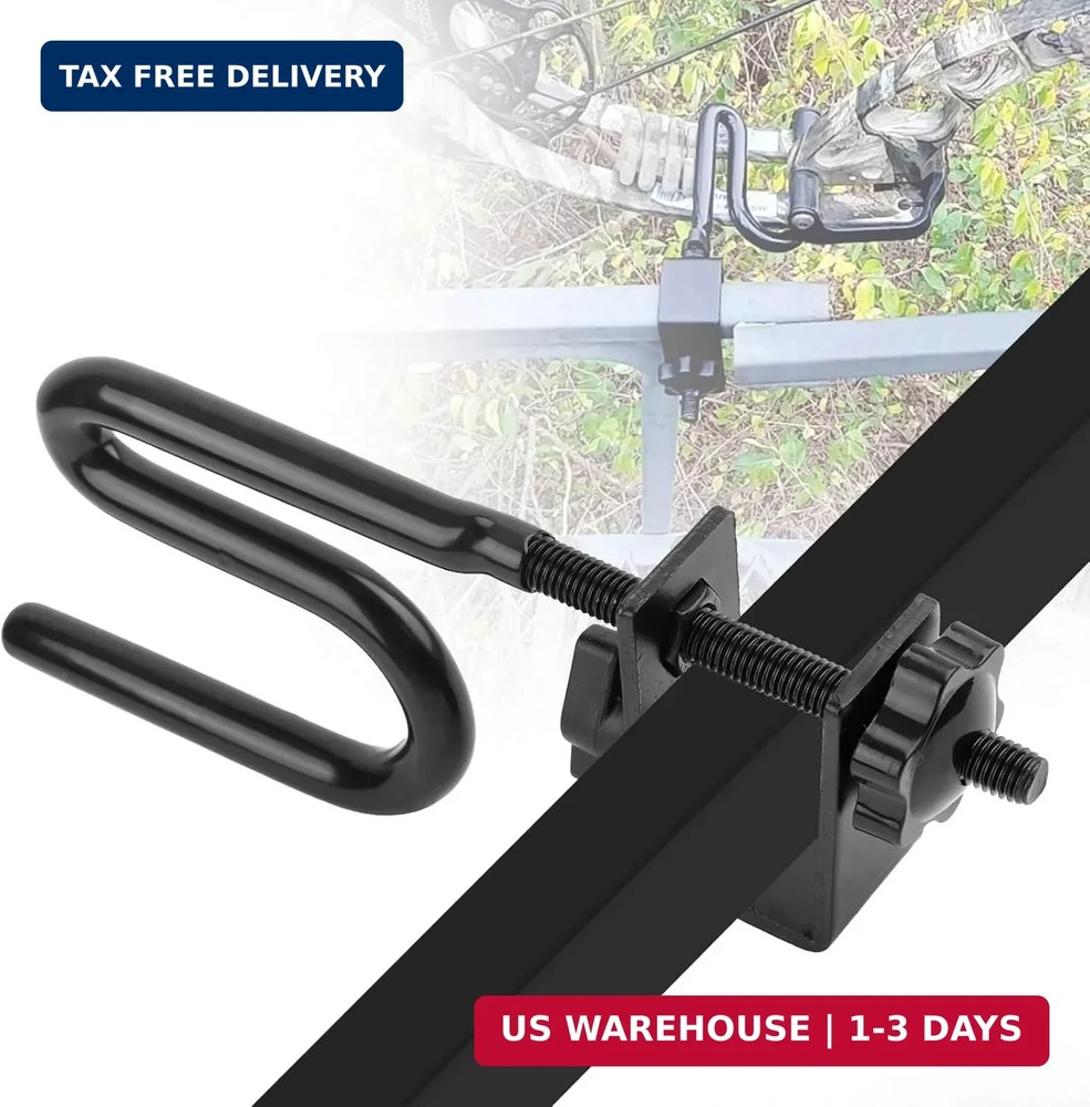 QCG Tree Stand Bow Holder - 360 Fork Rotation Angle Crossbow Holder Archery Comp