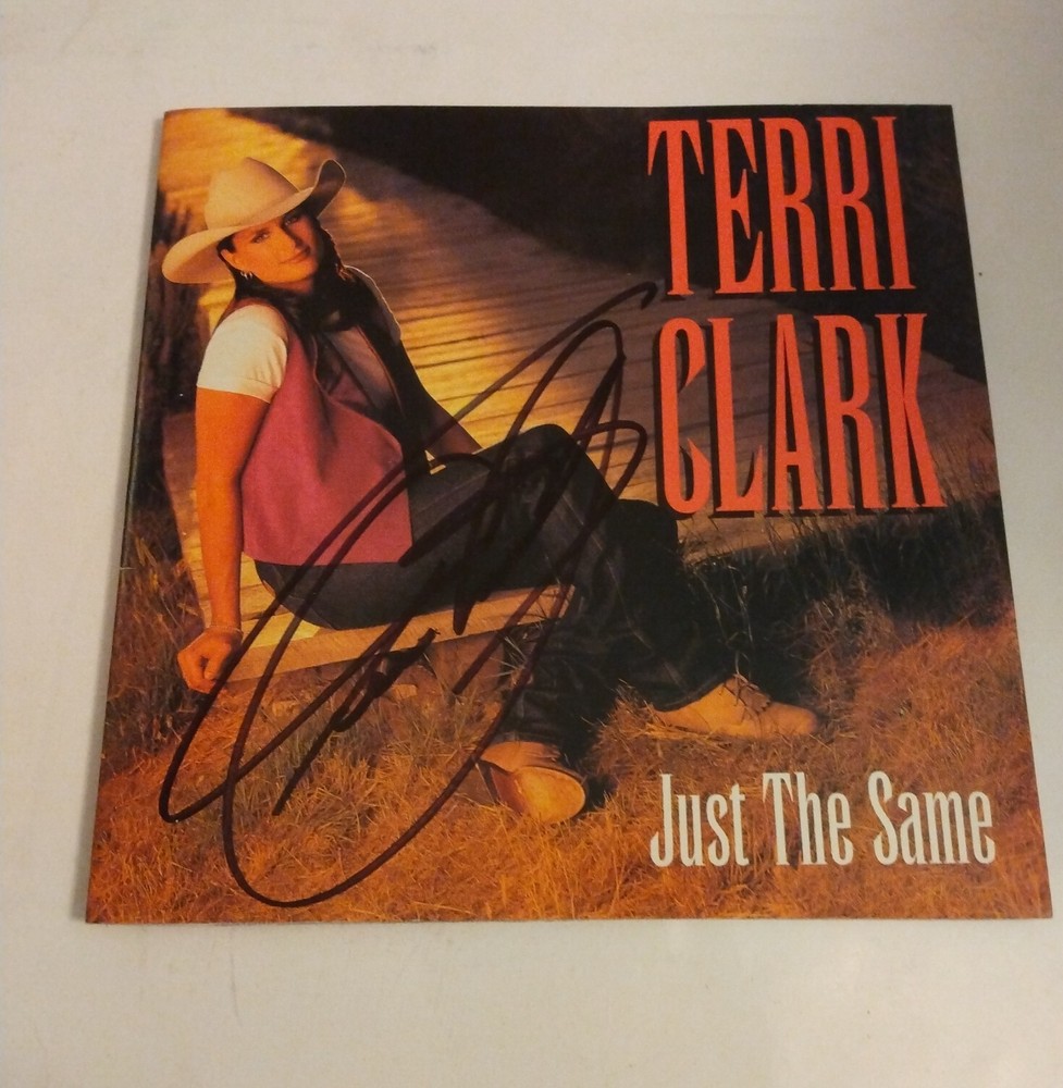 terri clark - signed - autographed - just the same - compact disc