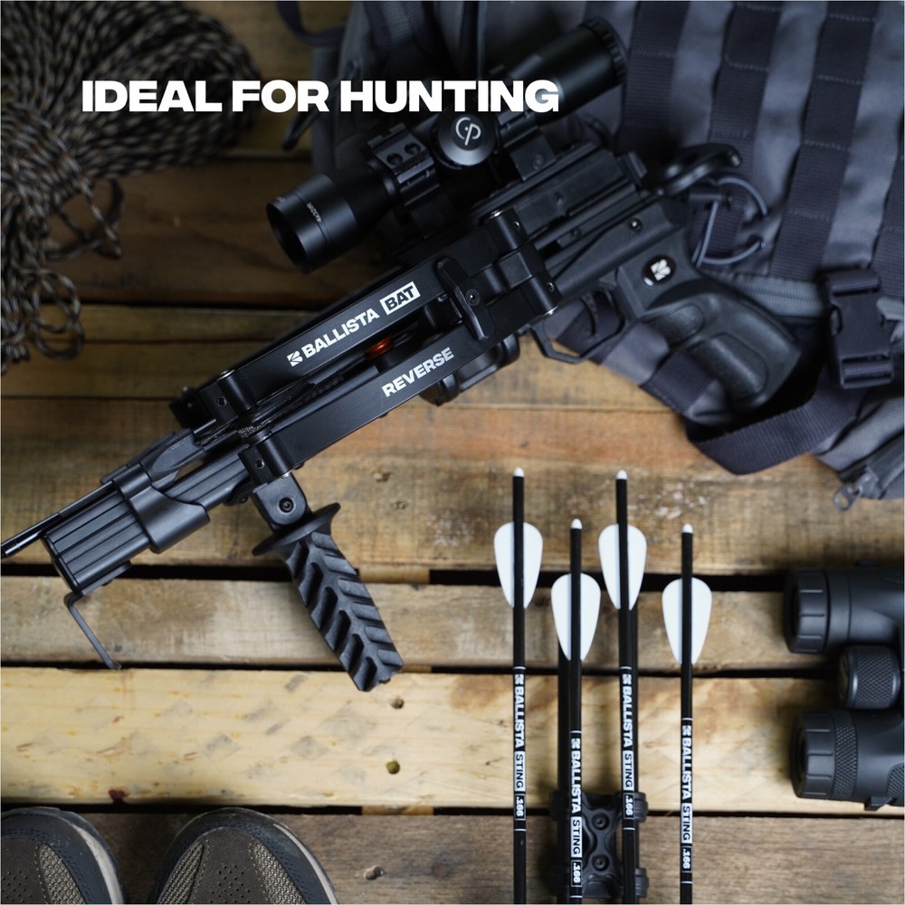 BALLISTA BAT Reverse Draw Compound Crossbow 420fps/150lbs/3lbs