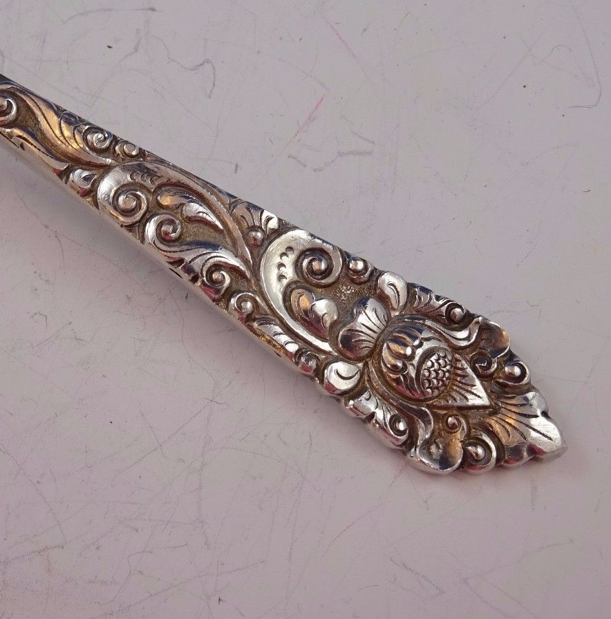 800 Silver Fancy Berry or Casserole Spoon #3154