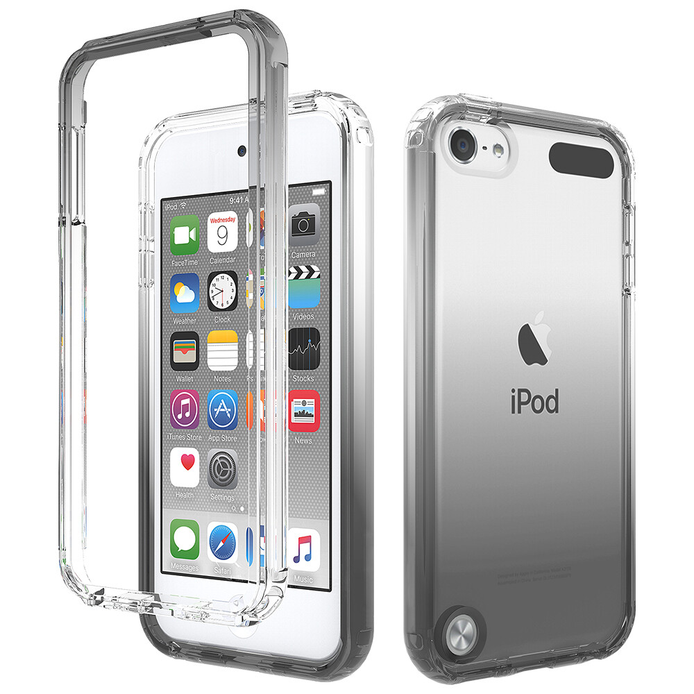 For Apple iPod Touch 7/6/5th Gen Gradient Clear Case Hybrid Shockproof Cover
