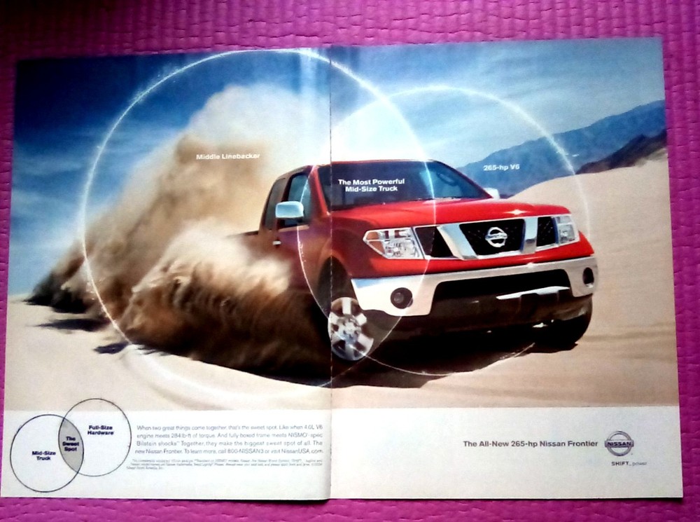 2005 Nissan Frontier 2 Page Print Ad