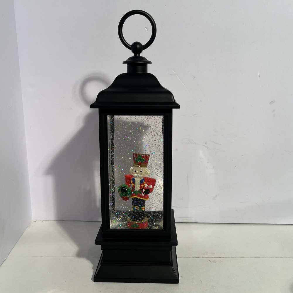 Holiday Nutcracker Lighted Water Lantern 11”