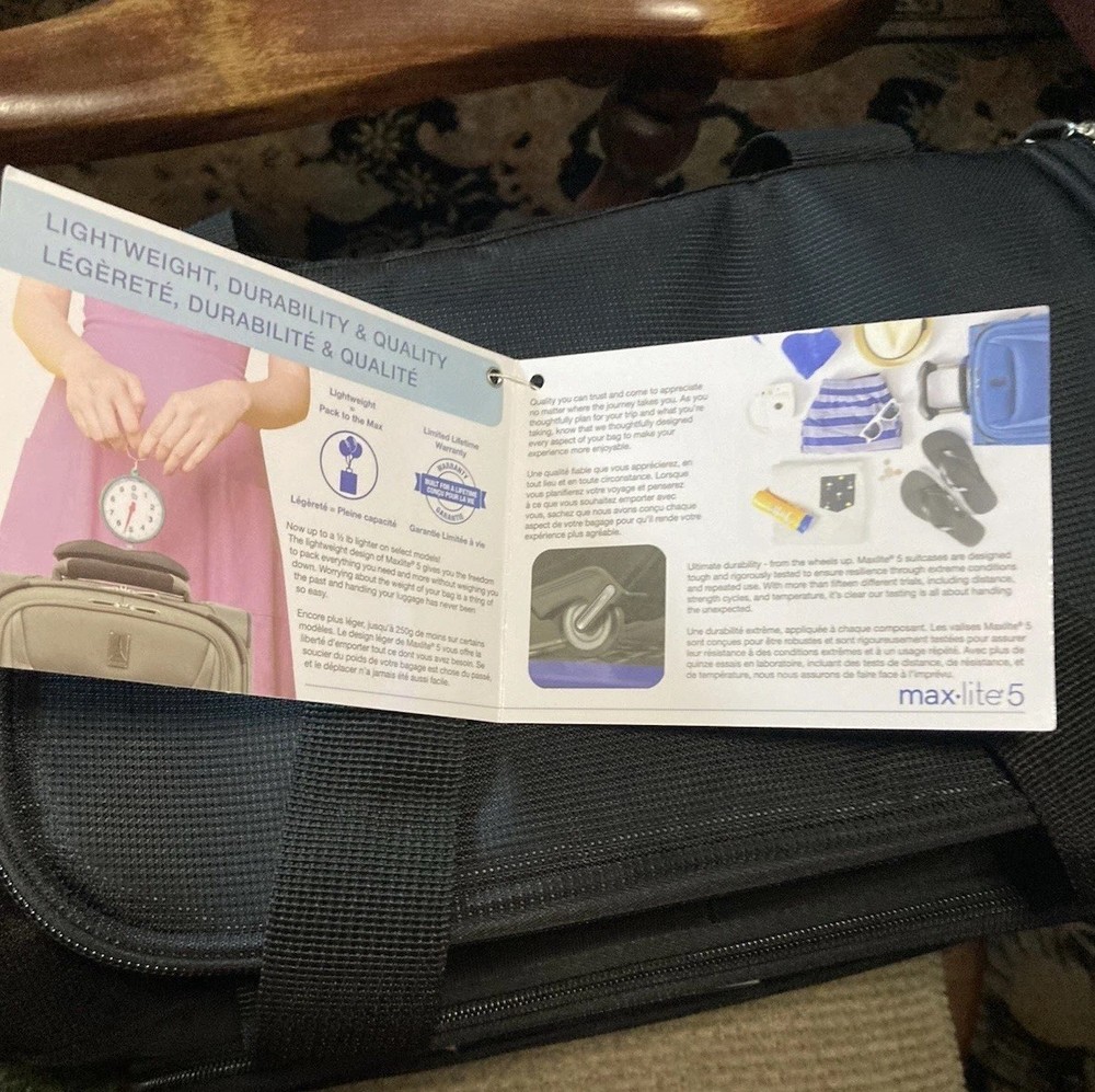 Travelpro Maxlite 5 Softside Overnight Weekender Bag, Black