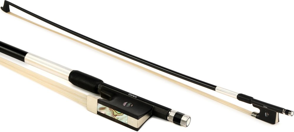 GEWA Carbon Violin Bow, Full-lined Nickel - 3/4 Size