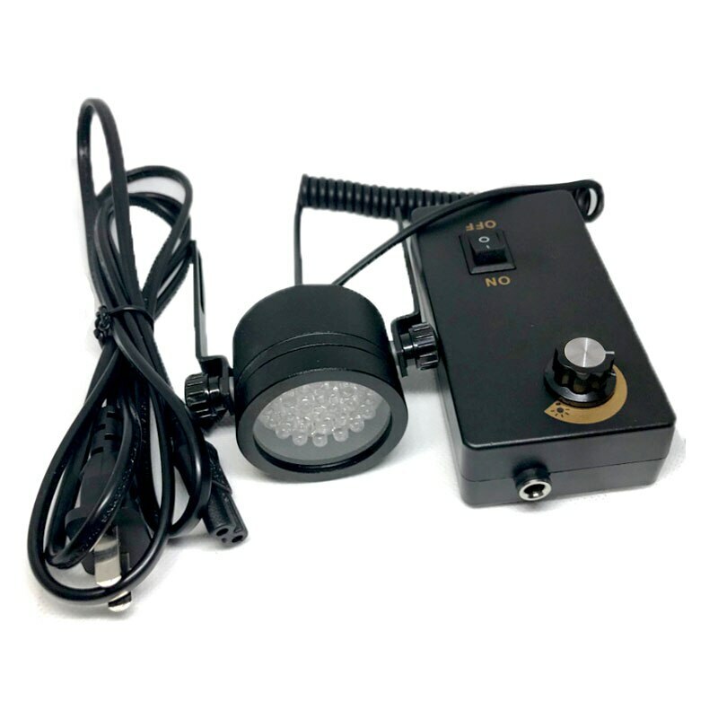 28LED Adjustable Angle Brightness Stereo Microscope Oblique Light Source 90-240V