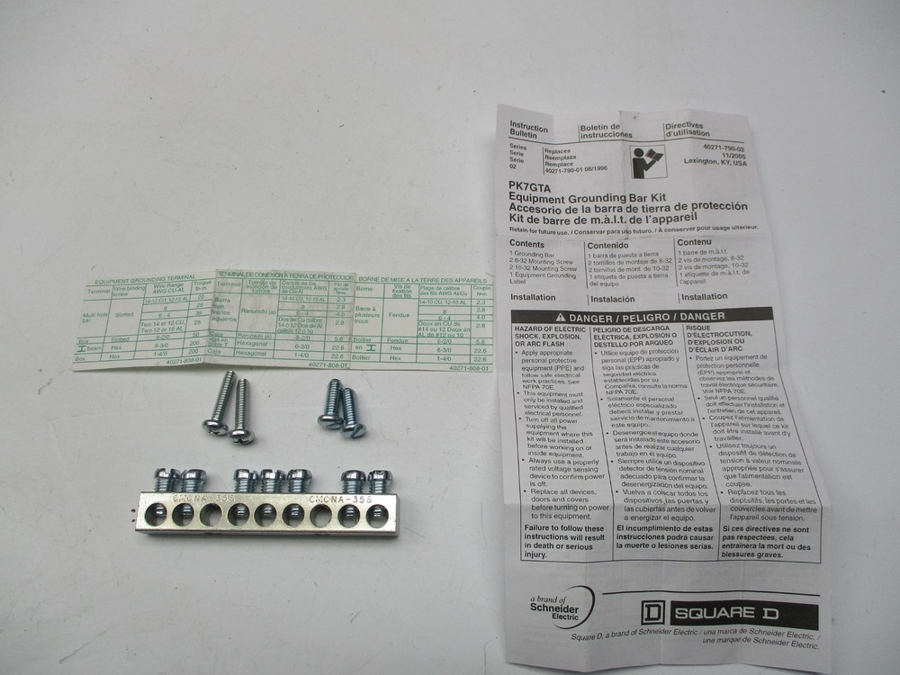 SQUARE D HOMELINE GROUNDING BAR NSNP