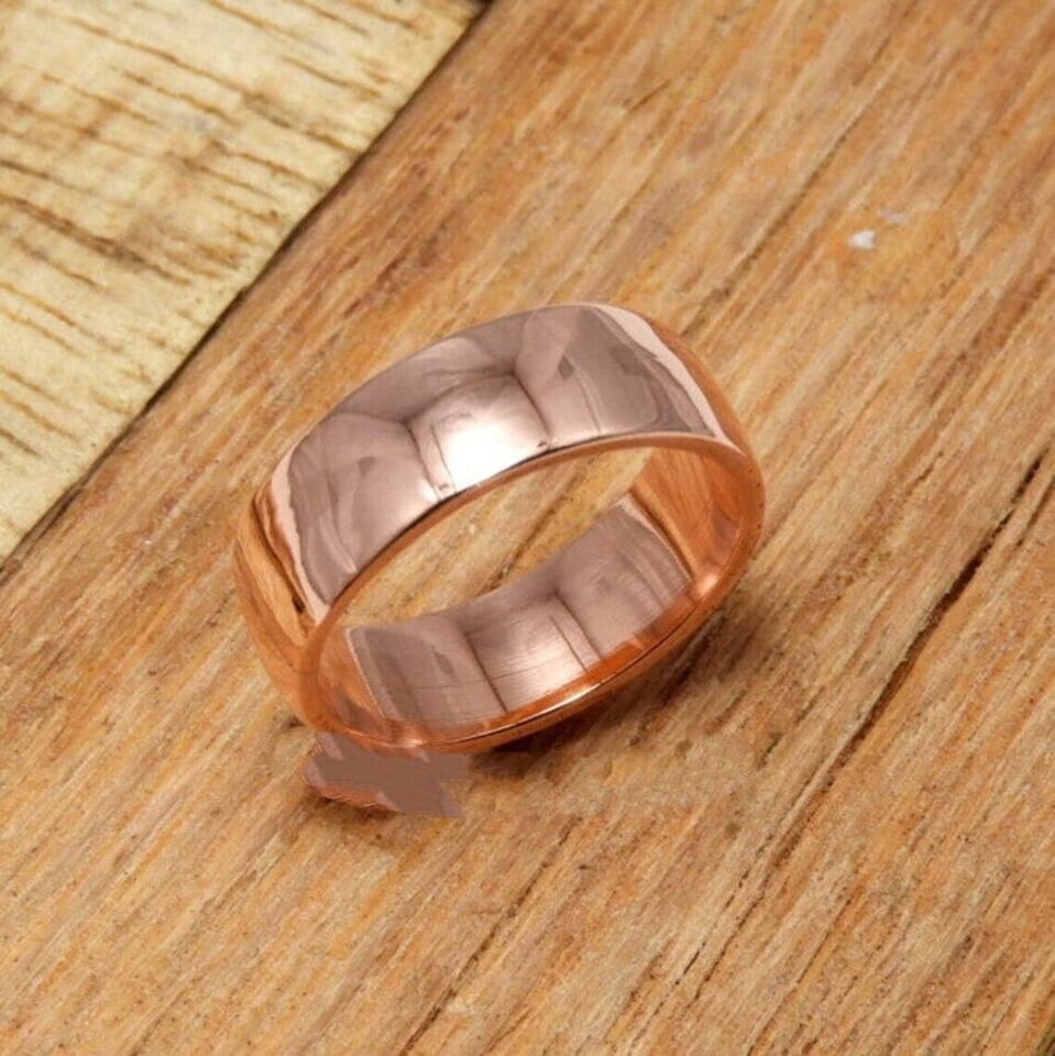 Solid Copper Ring Pure Copper Ring Statement Handmade Women Ring, All Size M750