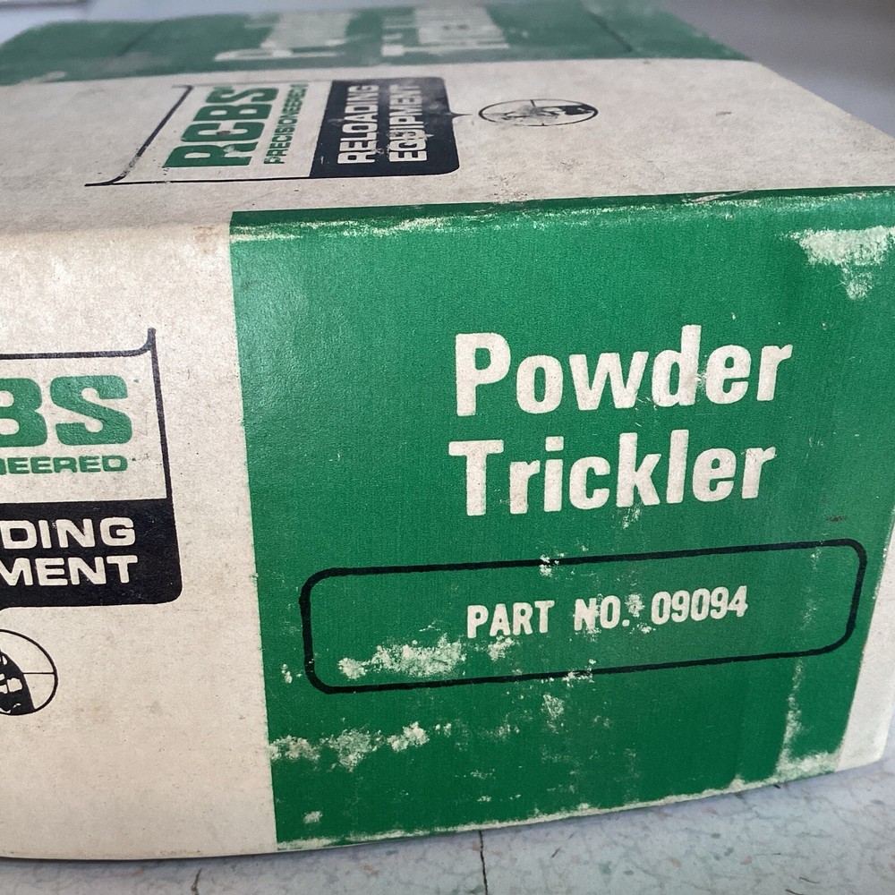 RCBS POWDER TRICKLER in Box Instructions Powder Reloading