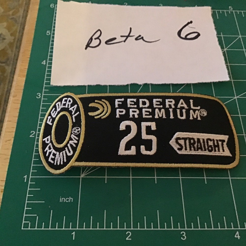 Federal Premium 25 Straight Cloth Patch