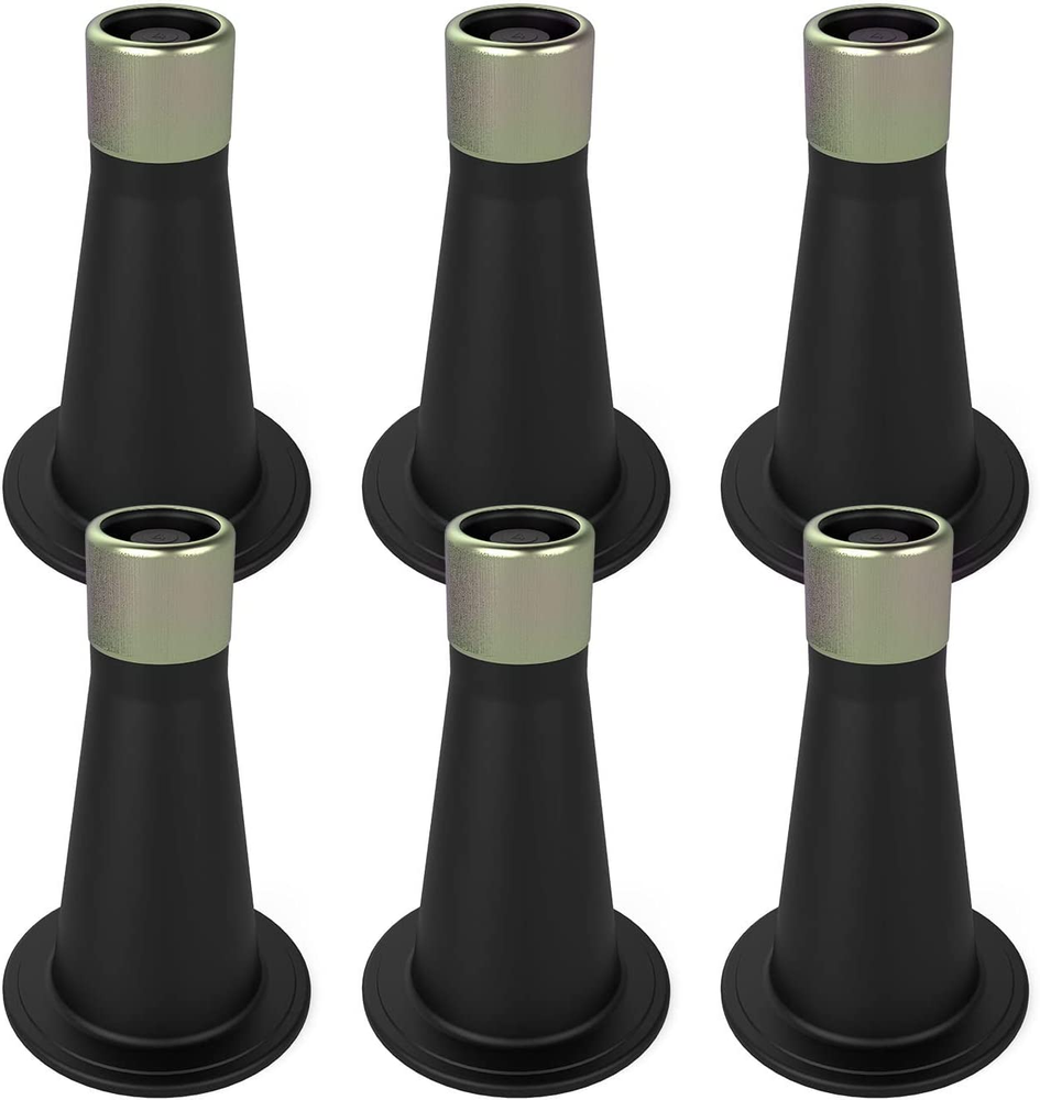 6Pcs Bed Frame Feet,Bed Frame Feet for Replace Wheels,Risers for Bed Frame,Preve