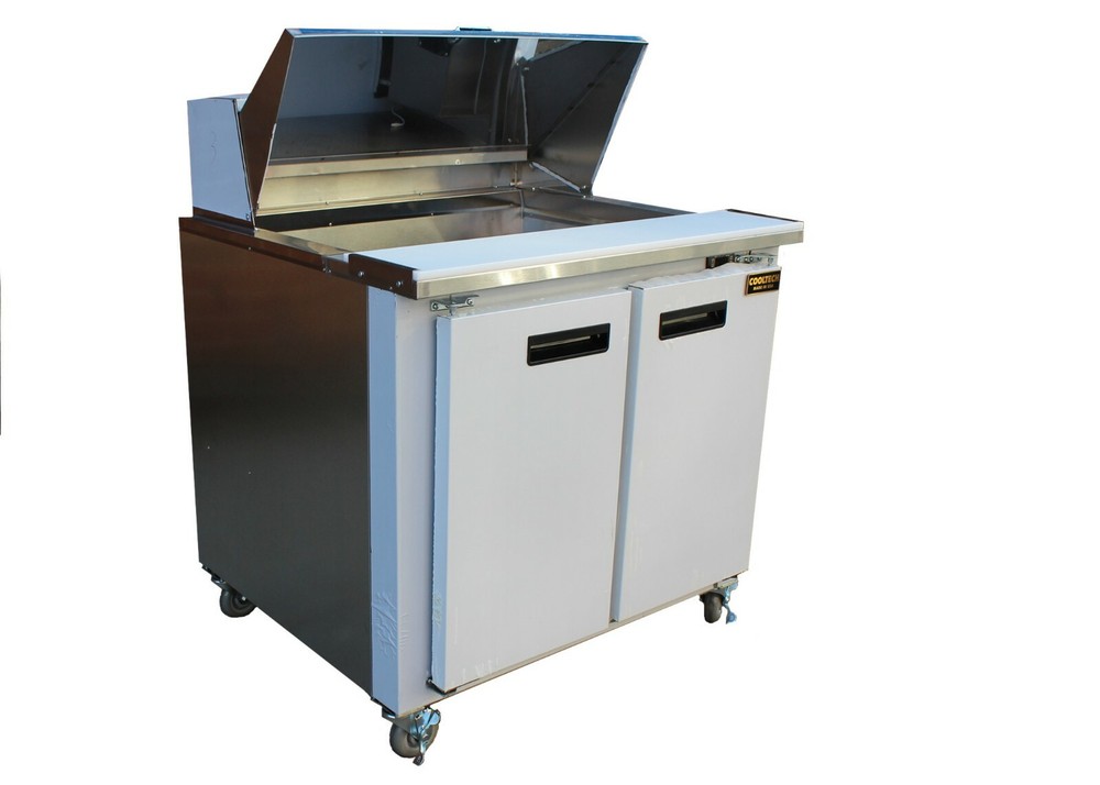 Cooltech 2 Door Refrigerated Sandwich Prep Table 36"
