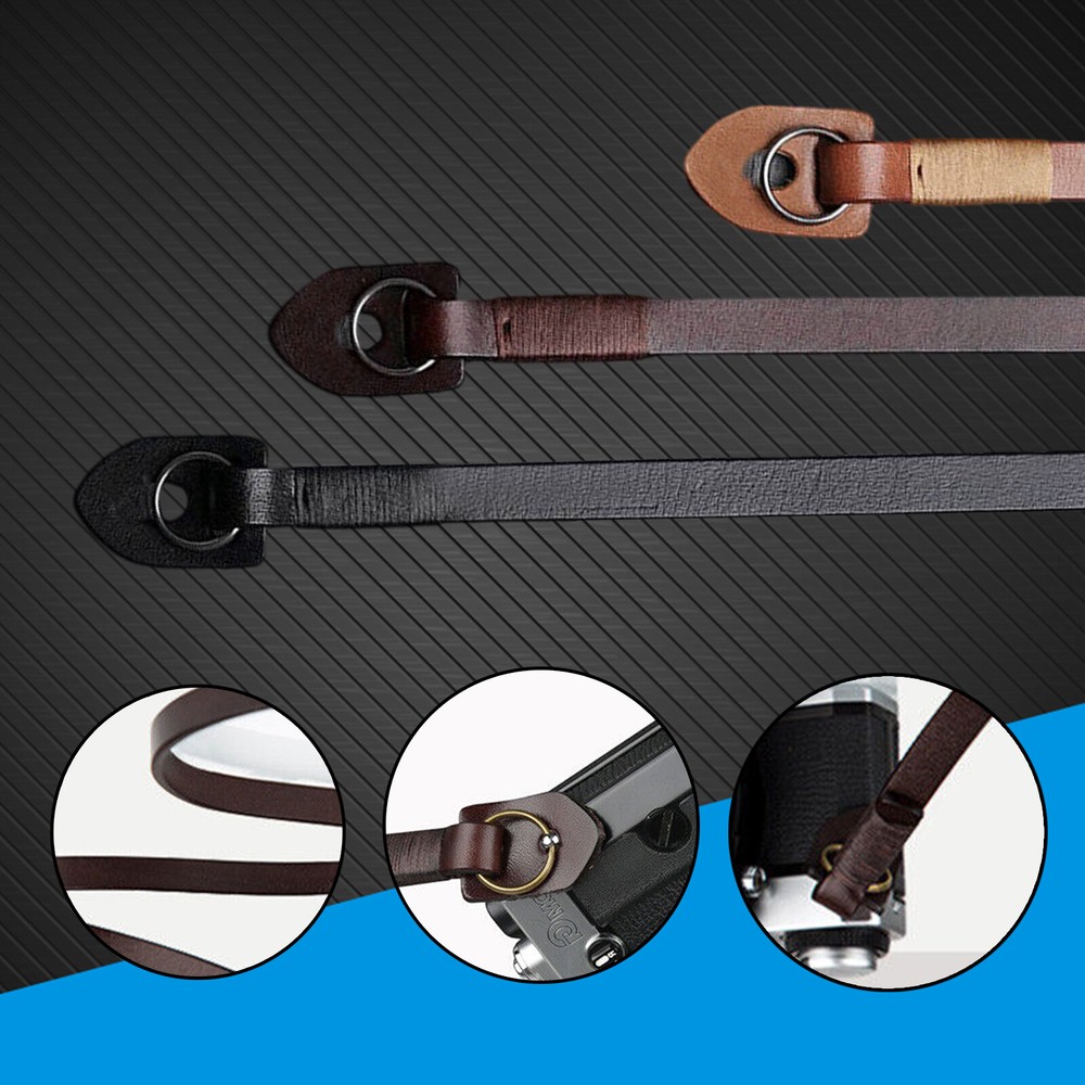 8mm Wide Handmade Camera Leather Wrist Strap Microscope Leather Hand Strap