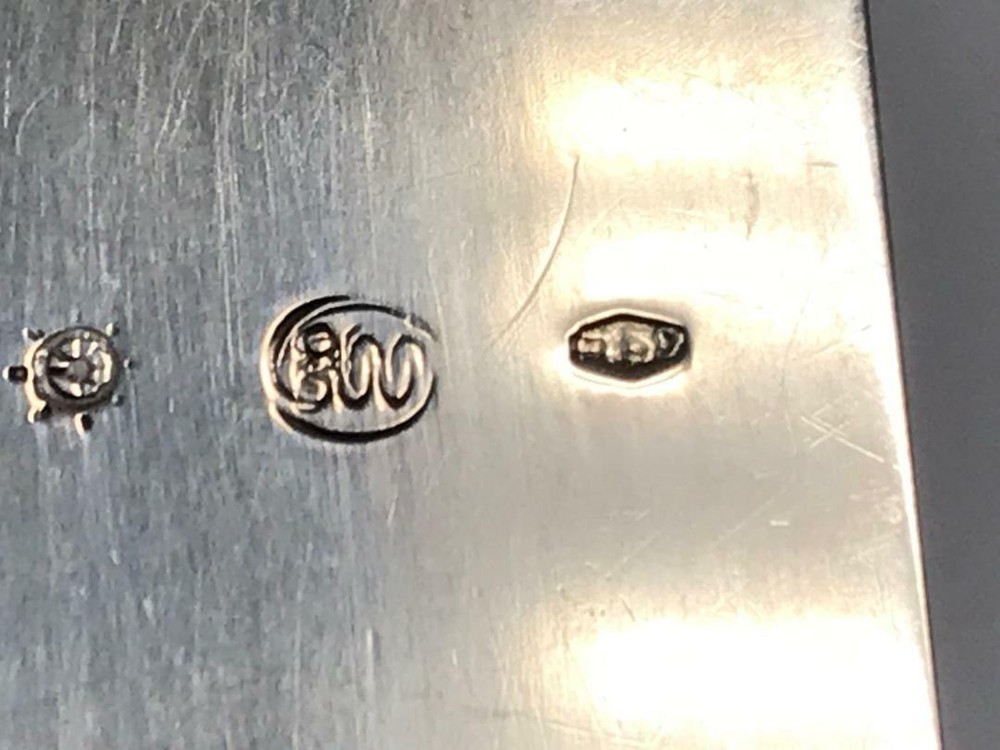 STERLING SILVER DESK 2 Paper Clips Monogrammed