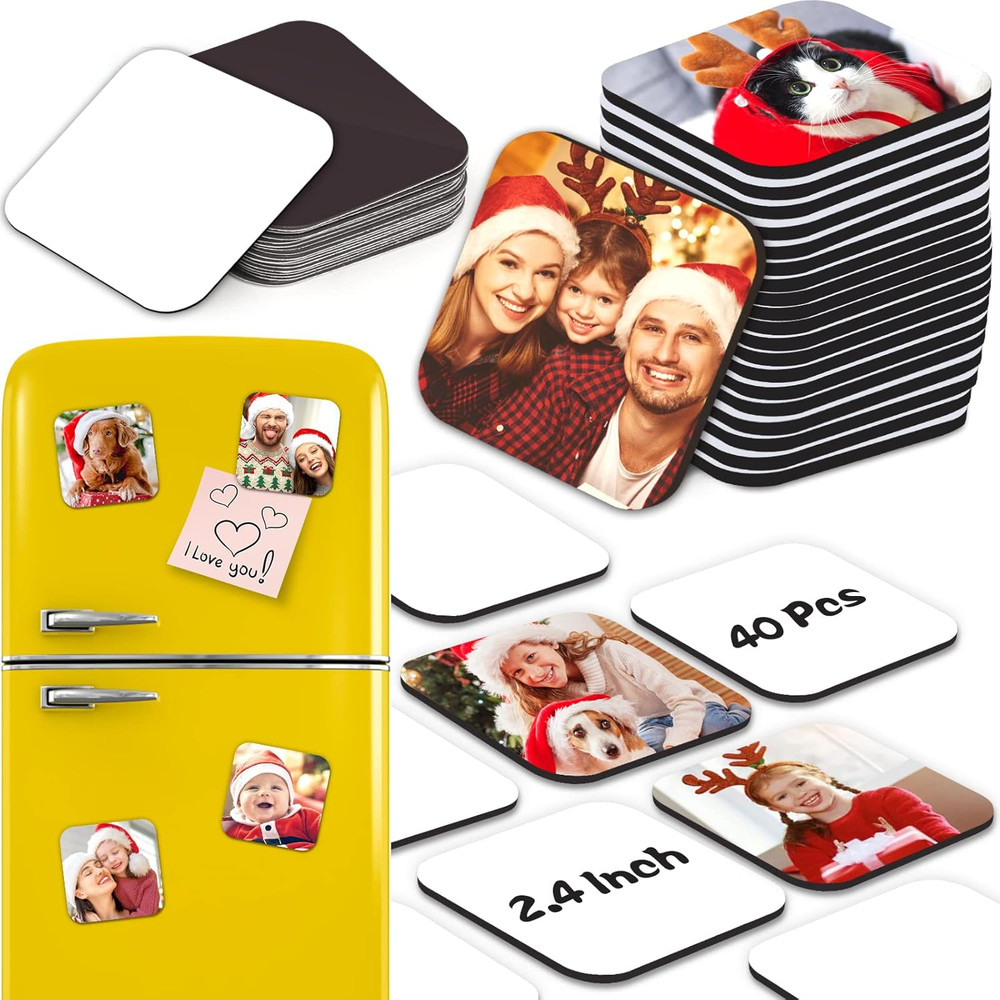 Sublimation Magnet Blanks, Personalized Sublimation Blanks Bulk with 20 PCS Larg