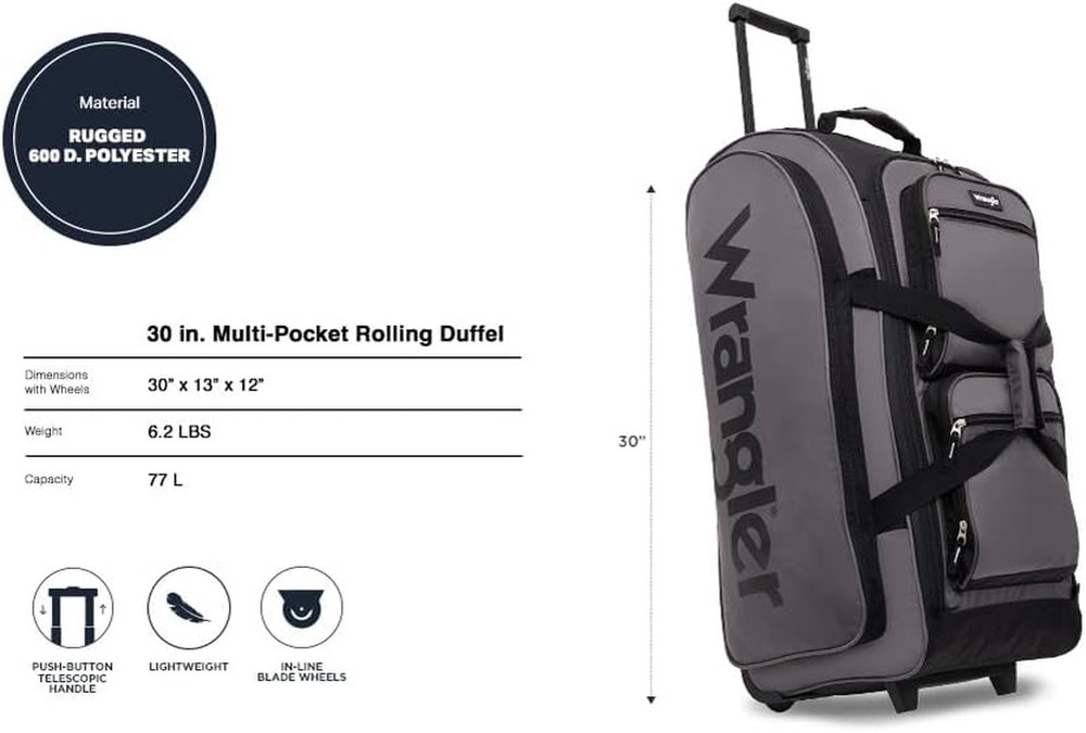 Wesley Rolling Duffel Bag