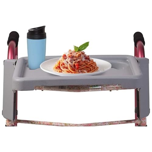 DMI Walker Tray, Rollator Mobility and 1 Count (Pack of 1), Gray