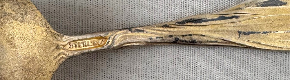 PURDUE UNIVERSITY Sterling Silver Figural Souvenir Spoon;Y367