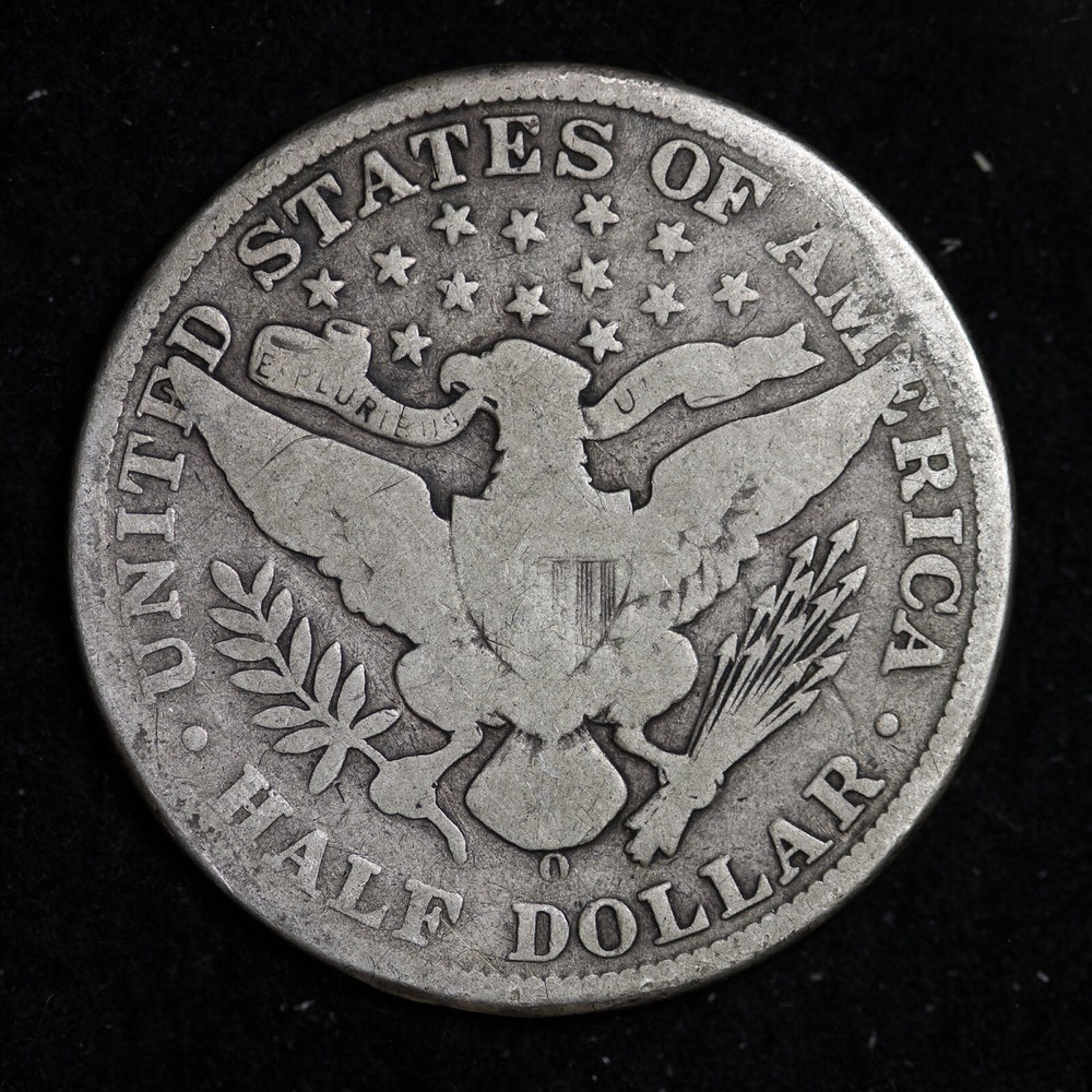 1908-O Barber Silver Half Dollar BO62