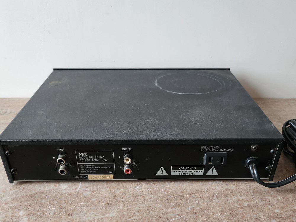 NEC Tv Stereo Adaptor SA-84A powers Up