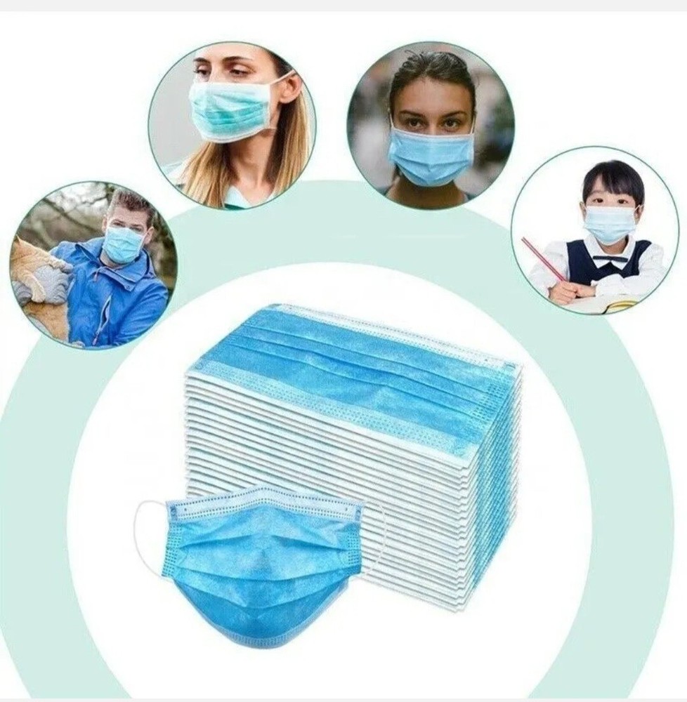 Disposable 3-layer masks (100 pcs)