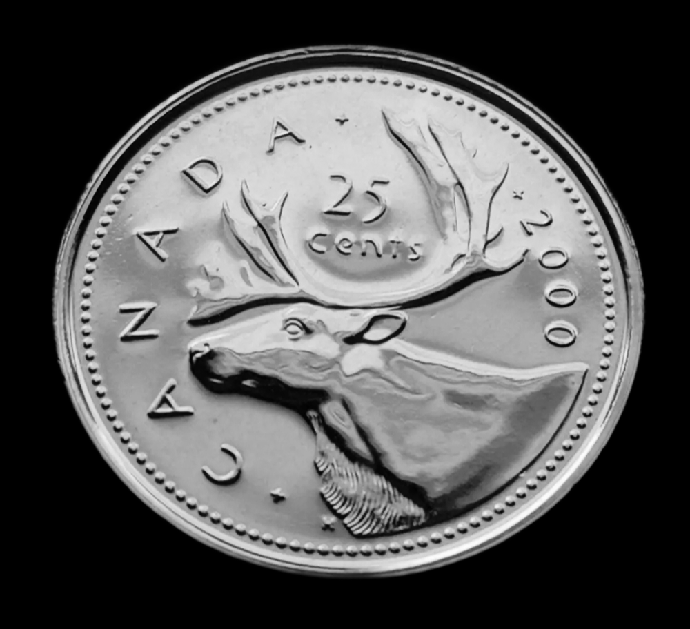 *** CANADA 25 CENTS 2000 *** FROM MINT SETS *** KEY DATE DEAL ***
