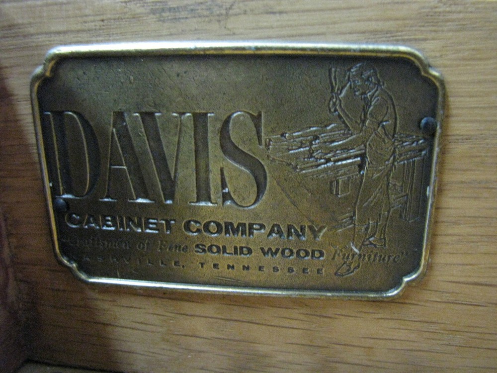 High-End Large Size Solid Walnut Federal Style Sideboard By Davis Cabinet