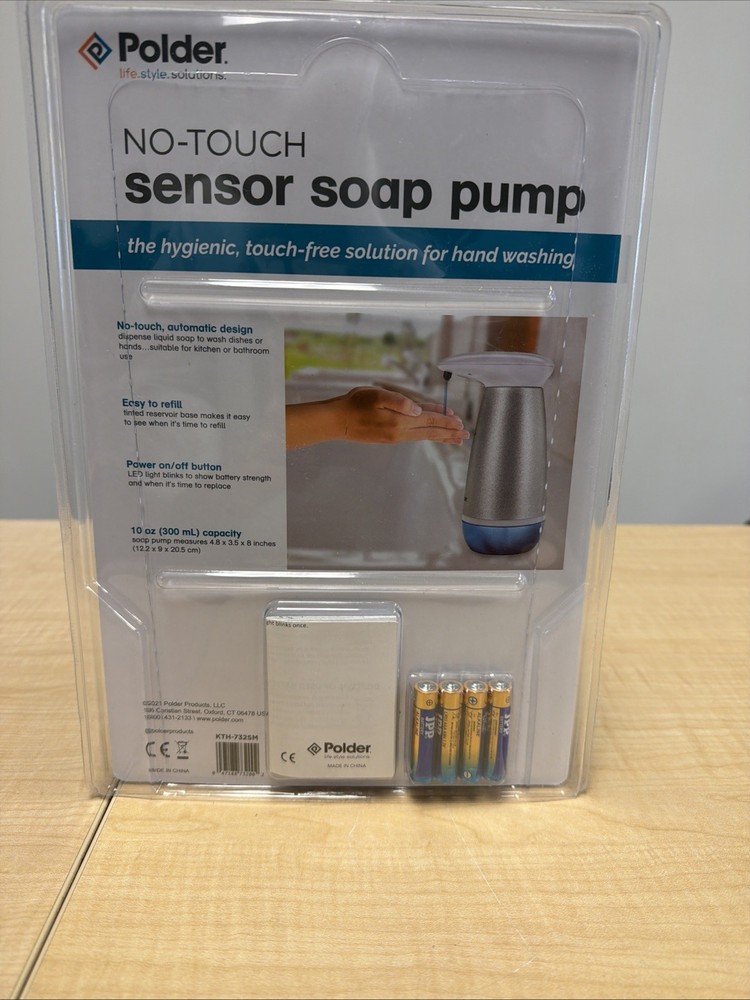 Polder 980378170 No-Touch Sensor Soap Pump