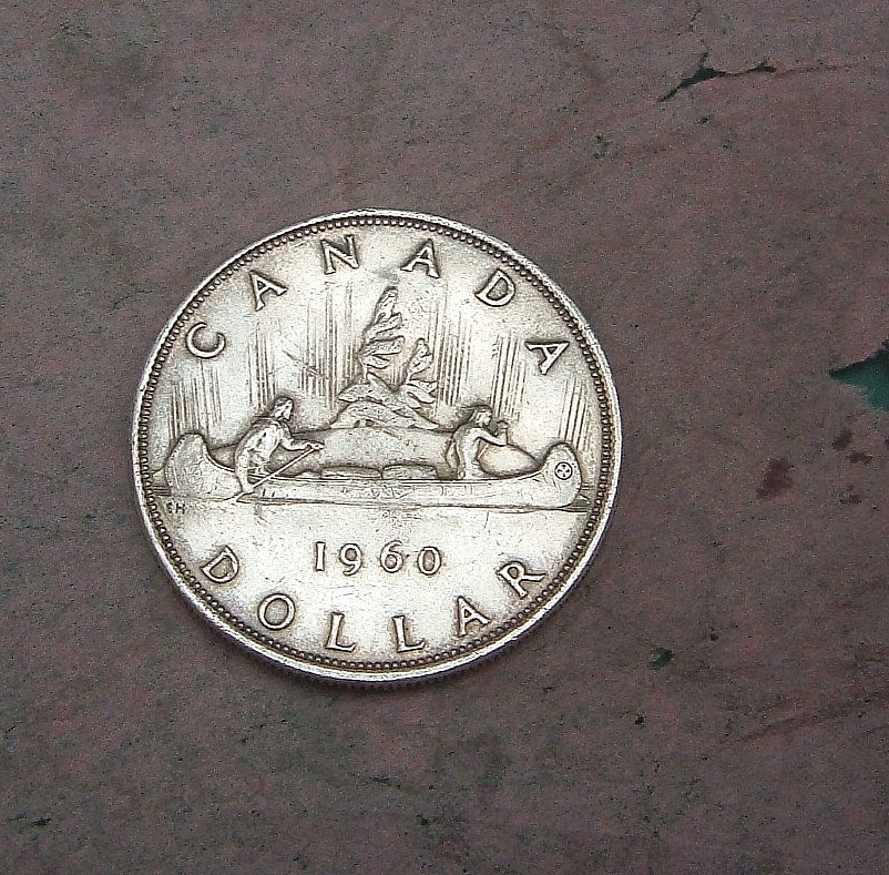 Canada - 1960  Silver (.800 ) Voyageur Dollar.    KM# 54