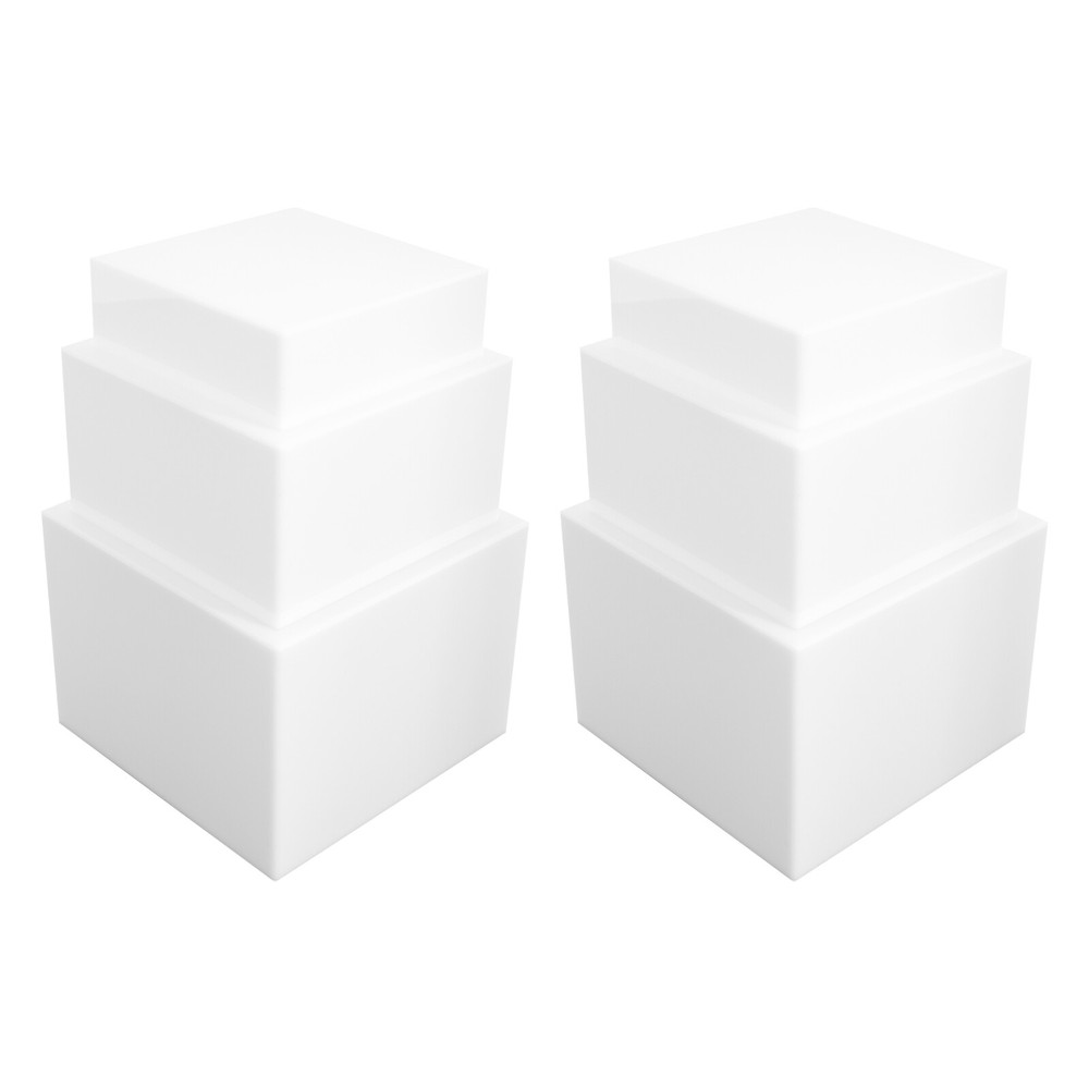 6 Pack Acrylic Cube Display Stands, Food Risers for Buffet Table, Nesting