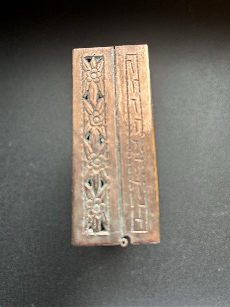 O) Vintage Cambodian Cigarette Case.