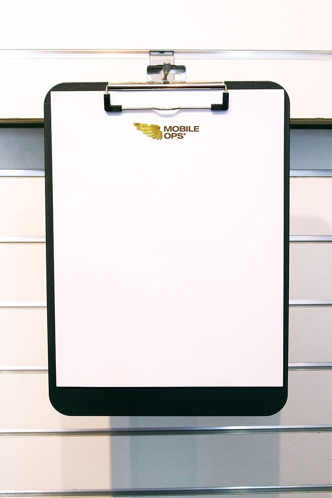 Mobile Ops Unbreakable Recycled Clipboard Black (61624), Black