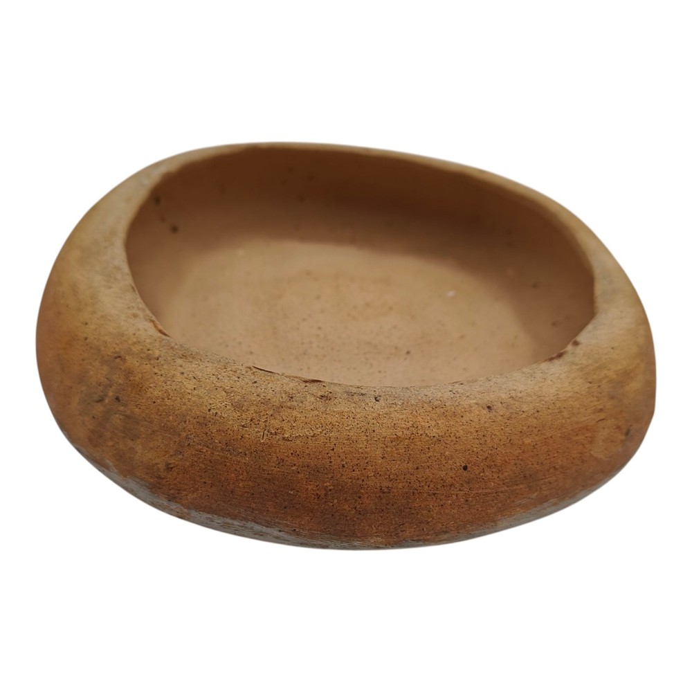 Studio Art Pottery Round Trivet Blue Yellow