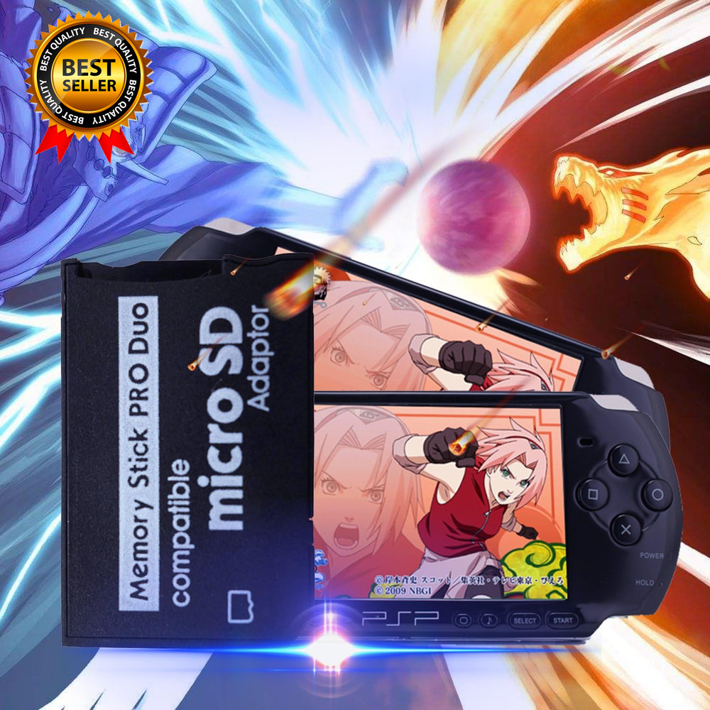PSP Memory Stick Adapter, Micro SD to Memory Stick PRO