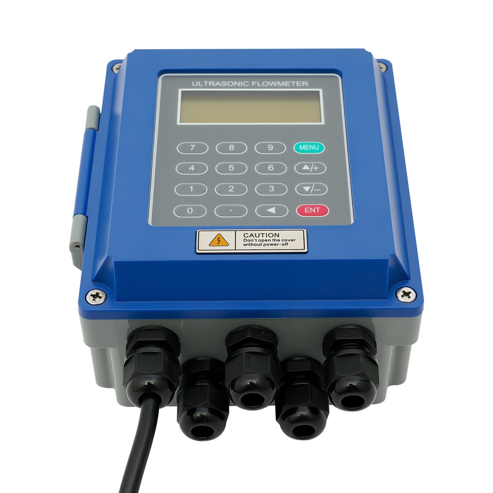 TUF-2000B Ultrasonic Flowmeter Wall Mounted Digital Host Water Flow Meter Set
