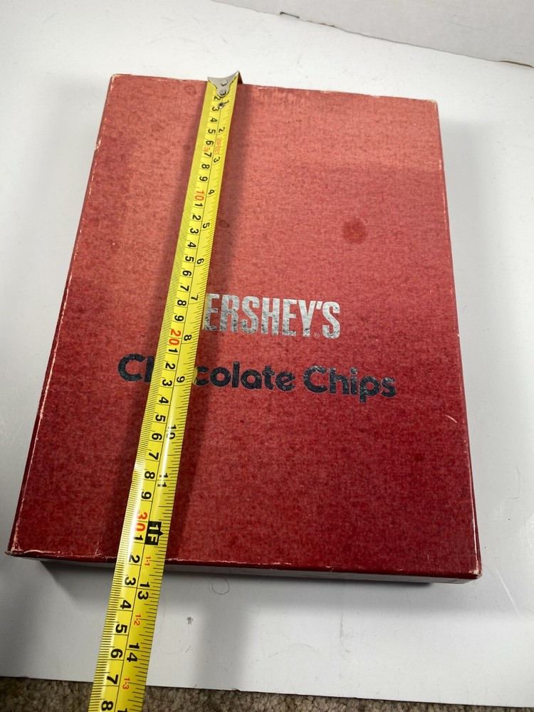 Hershey's Chocolate Chips BOX Unique Rare Vintage Advertising! VGC!