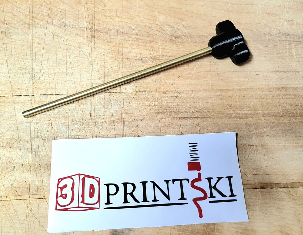 Brass Squib Rod - pistol length -9MM - solid/ heavy