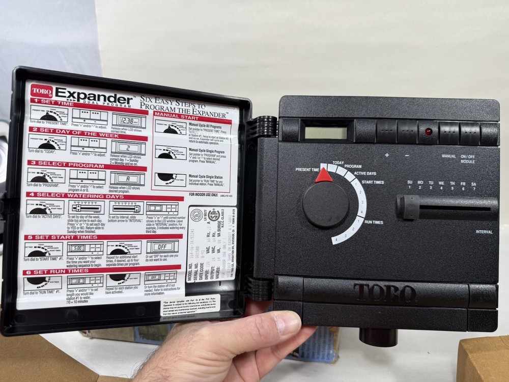 Toro Expander Automatic Sprinkler Timer 4 Station Dual Program NOS