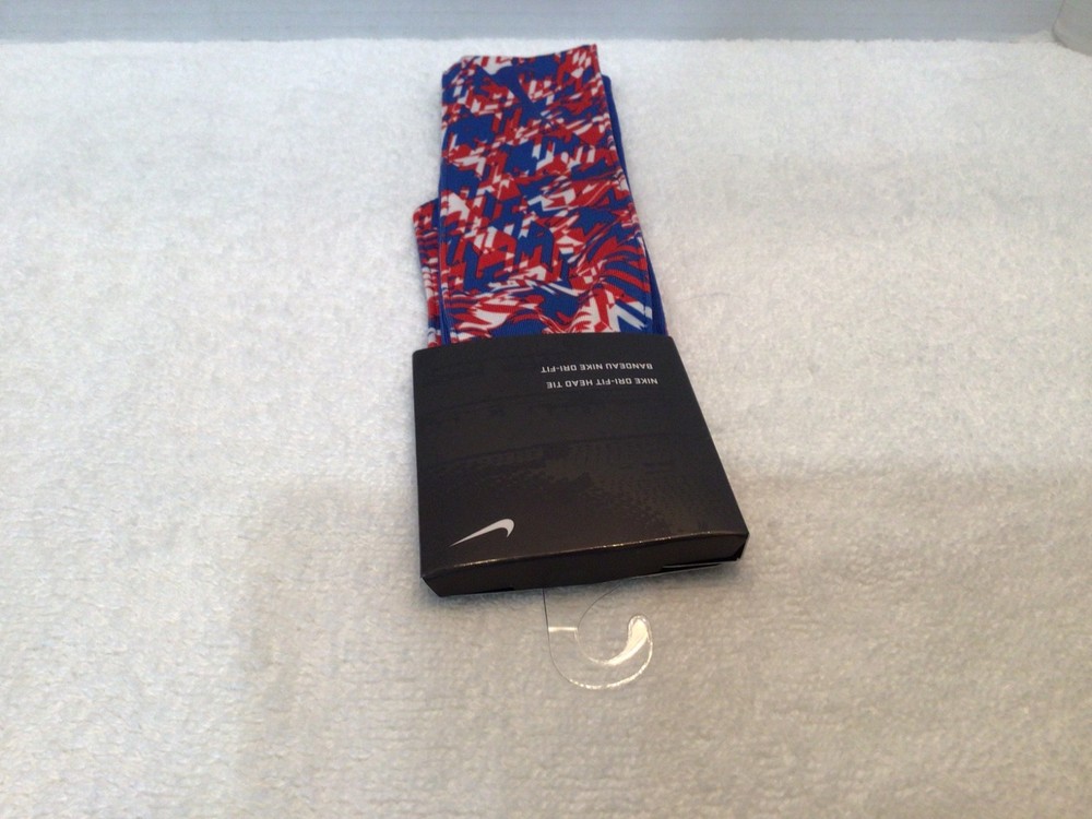 Nike Dri-Fit Head Tie Red White Blue