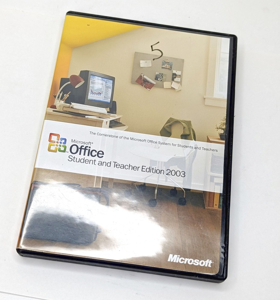 Microsoft Office 2003 Student & Teacher w/ Product Key - Excel, Word, PowerPoint